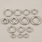 Handmade thick titanium hinged segment clicker hoop — large gauge septum nose ring ear piercing (1pc)