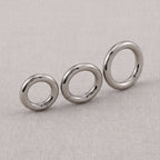 Handmade thick titanium hinged segment clicker hoop — large gauge septum nose ring ear piercing (1pc)